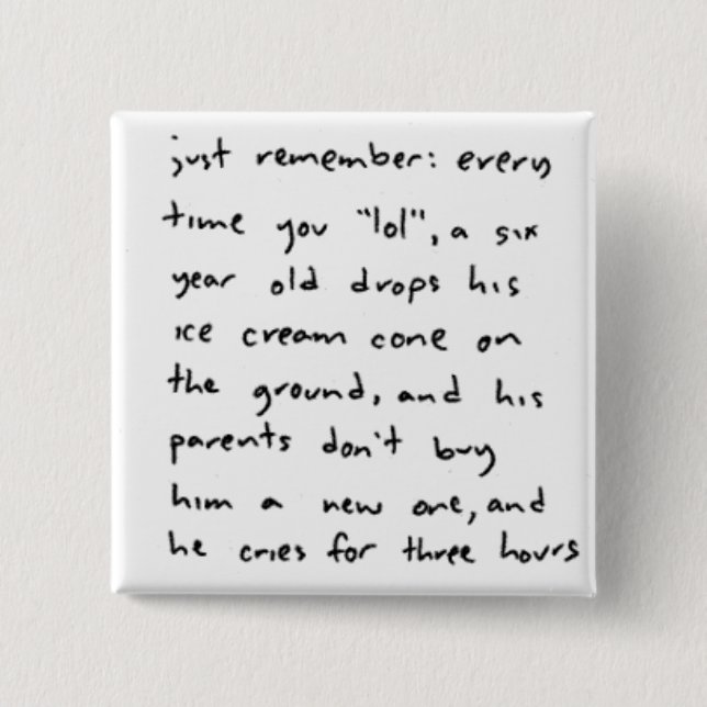 Macaron Carré 5 Cm Chaque fois que (Devant)