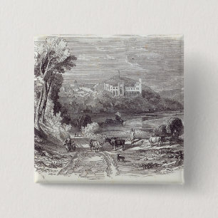 Macaron Carré 5 Cm Château et ville d'Arundel