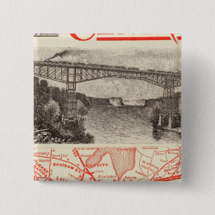 Macaron Carré 5 Cm Chemin de fer du Michigan Central