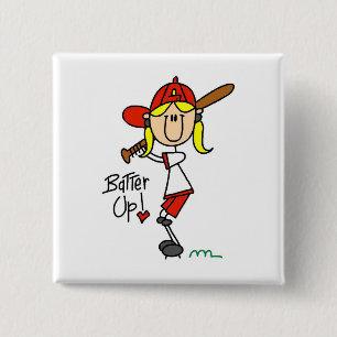 Macaron Carré 5 Cm Chemises de baseball Batter Up et cadeaux
