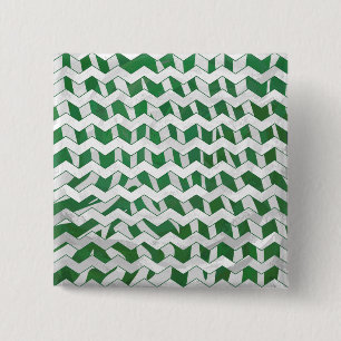 Macaron Carré 5 Cm Chevron Zebra Green et White Print