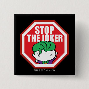 Macaron Carré 5 Cm Chibi "Stop the Joker" Signe