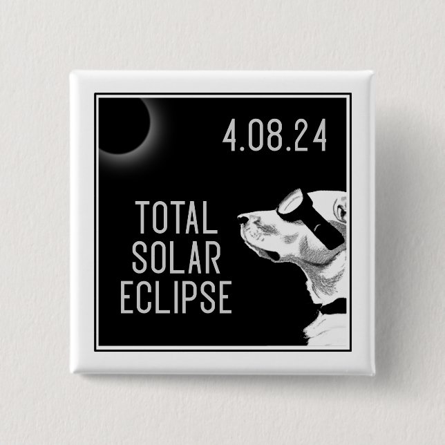 Macaron Carré 5 Cm Chien Goggles Eclipse (Devant)