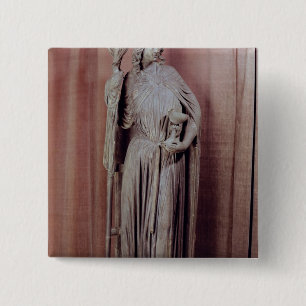 Macaron Carré 5 Cm Chiffre allégorique d'église tenant un calice