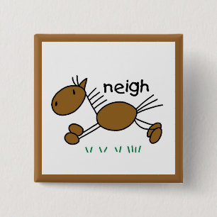 Macaron Carré 5 Cm Chiffre T-shirts et cadeaux de bâton de cheval