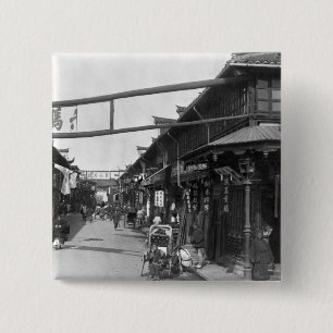 Macaron Carré 5 Cm Chinatown à Changhaï, fin du 19ème siècle