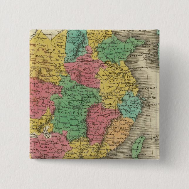 Macaron Carré 5 Cm Chine 14 (Devant)