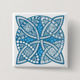 Macaron Carré 5 Cm Choisissez votre couleur Celtic Knot Motif
