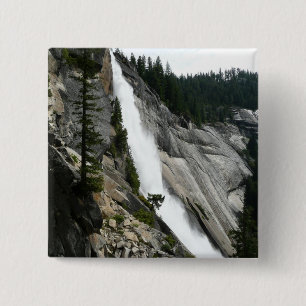 Macaron Carré 5 Cm Chute du Nevada dans le parc national de Yosemite