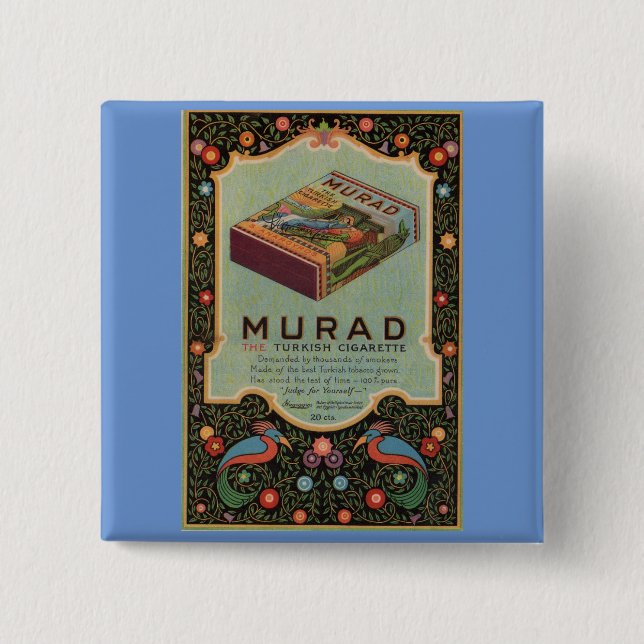 Macaron Carré 5 Cm Cigarettes de Murad et (Devant)