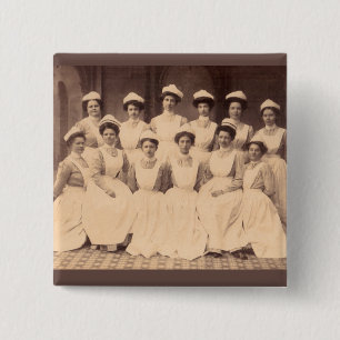 Macaron Carré 5 Cm circa 1914 nursing school graduates