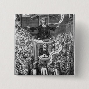 Macaron Carré 5 Cm Citoyen de Daniel, illustration des 'portraits