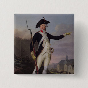 Macaron Carré 5 Cm Citoyen Nau-Deville dans l'uniforme de garde