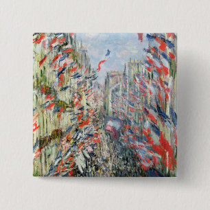 Macaron Carré 5 Cm Claude Monet la rue Montorgueil, Paris