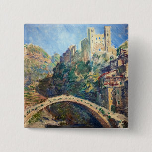 Macaron Carré 5 Cm Claude Monet - Le Château de Dolceacqua
