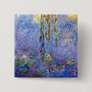 Macaron Carré 5 Cm Claude Monet - Lys d'eau