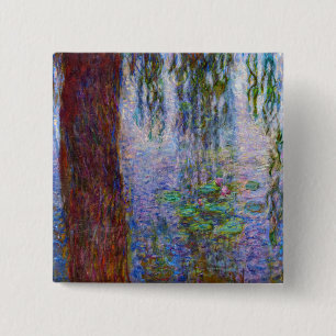 Macaron Carré 5 Cm Claude Monet - Nymphéas