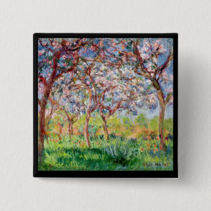 Macaron Carré 5 Cm Claude Monet Printemps un Giverny