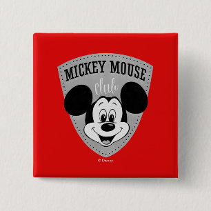 Macaron Carré 5 Cm Club Mickey Mouse Vintage