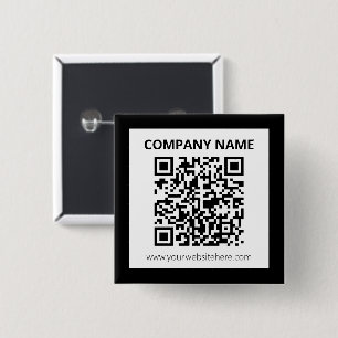 Macaron Carré 5 Cm Code QR modifiable et conception simple personnali