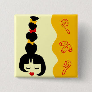 Macaron Carré 5 Cm Coiffeur de bouton