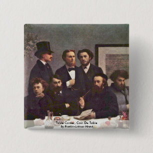 Macaron Carré 5 Cm Coin de Tableau, Coin De Table By Fantin-Latour