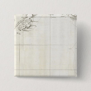 Macaron Carré 5 Cm Colombie-Britannique, Alaska