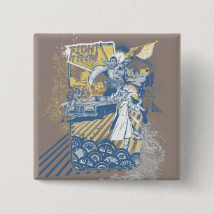 Macaron Carré 5 Cm Combat du tigre