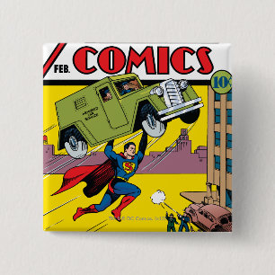 Macaron Carré 5 Cm Comics d'action #33