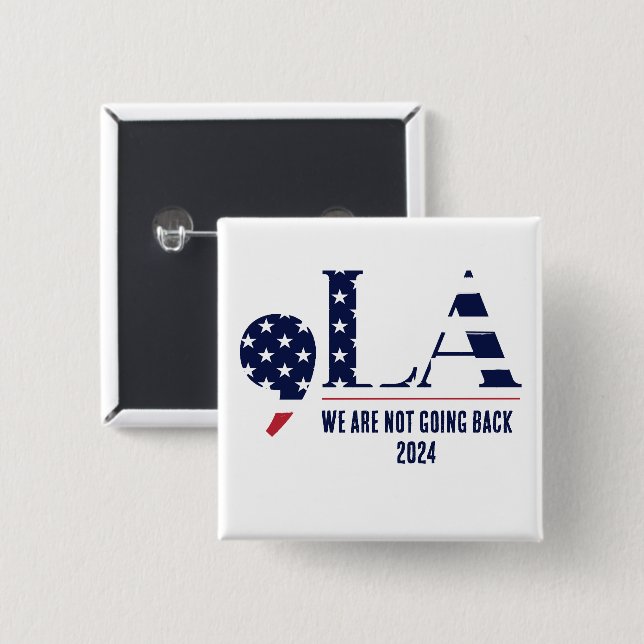 Macaron Carré 5 Cm Comma La Nous Ne Reviendrons Pas 2024 (Devant & derrière)