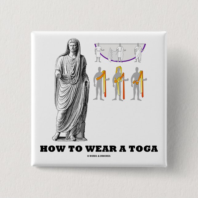 Macaron Carré 5 Cm Comment utiliser une toge (instructions (Devant)