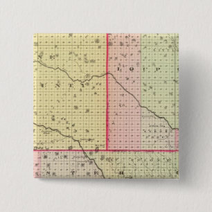 Macaron Carré 5 Cm Comté de Loup, Blaine, Custer et Logan, Nebraska