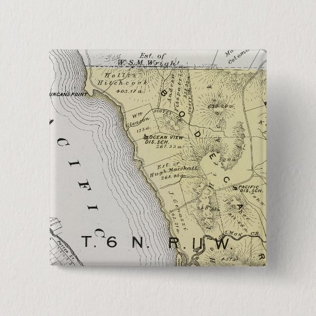 Macaron Carré 5 Cm Comté de Sonoma, Californie 14 (Devant)