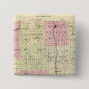 Macaron Carré 5 Cm Comté de Webster, Nebraska