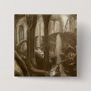 Macaron Carré 5 Cm Concept de royaume de région boisée