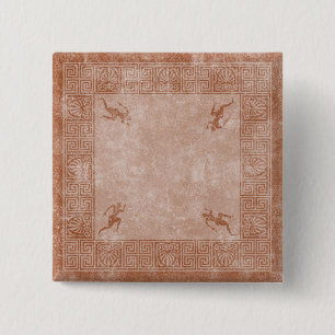 Macaron Carré 5 Cm conception de carré de la Grèce