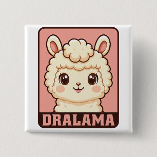 Macaron Carré 5 Cm Conception d'illustration de lama mignon