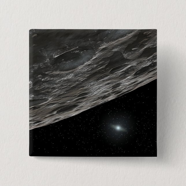 Macaron Carré 5 Cm Conception par l'artiste d'un objet Kuiper Belt (Devant)