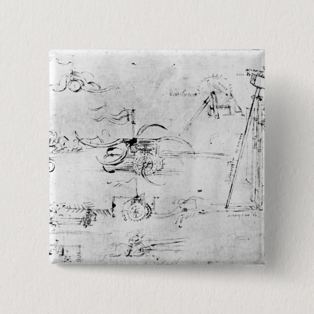 Macaron Carré 5 Cm Conceptions d'armements, fol. 40v-a (Devant)