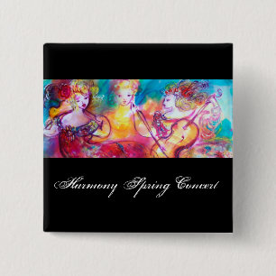 MACARON CARRÉ 5 CM CONCERT DE PRINTEMPS HARMONY TRIO