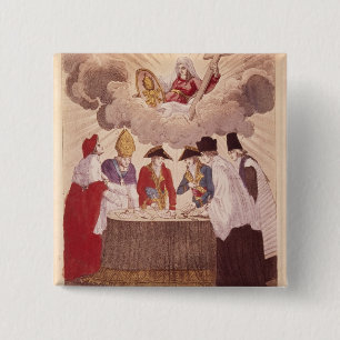 Macaron Carré 5 Cm Concordat entre le napoléon et le pape Pius VII