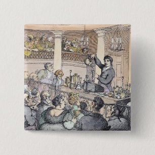 Macaron Carré 5 Cm Conférences chimiques, c.1809