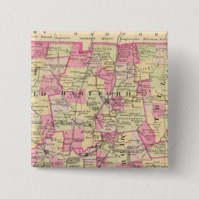 Macaron Carré 5 Cm Connecticut 12 (Devant)