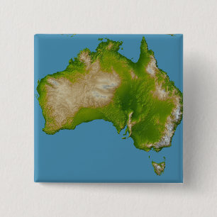 Macaron Carré 5 Cm Continent australien