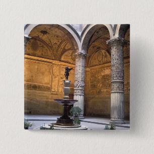 Macaron Carré 5 Cm Copie de Putto avec dauphin par Andrea del