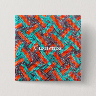 Macaron Carré 5 Cm Corde nautique Mat Thunder_Cove