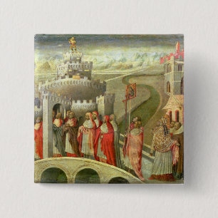 Macaron Carré 5 Cm Cortège de St Gregory au St Angelo de Castel