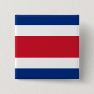 Macaron Carré 5 Cm Costa Rica Flag