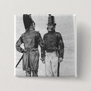 Macaron Carré 5 Cm Costumes des marines françaises à partir de 1804