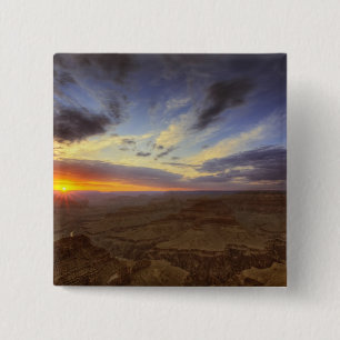 Macaron Carré 5 Cm Coucher de soleil, rive sud du Grand Canyon, Grand